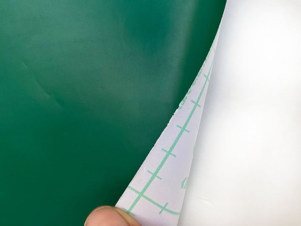 Matte light green adhesive vinyl, 100*30 cm — product image 3