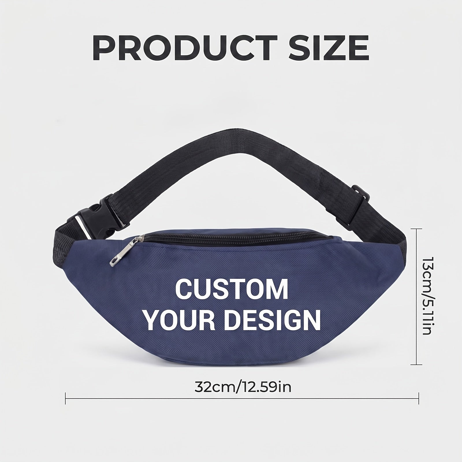 Corporate Custom [] Photo Waist Bag, Lightweight DIY Crossbody Belt bag with Bespoke Logo, – Corporate – image 2