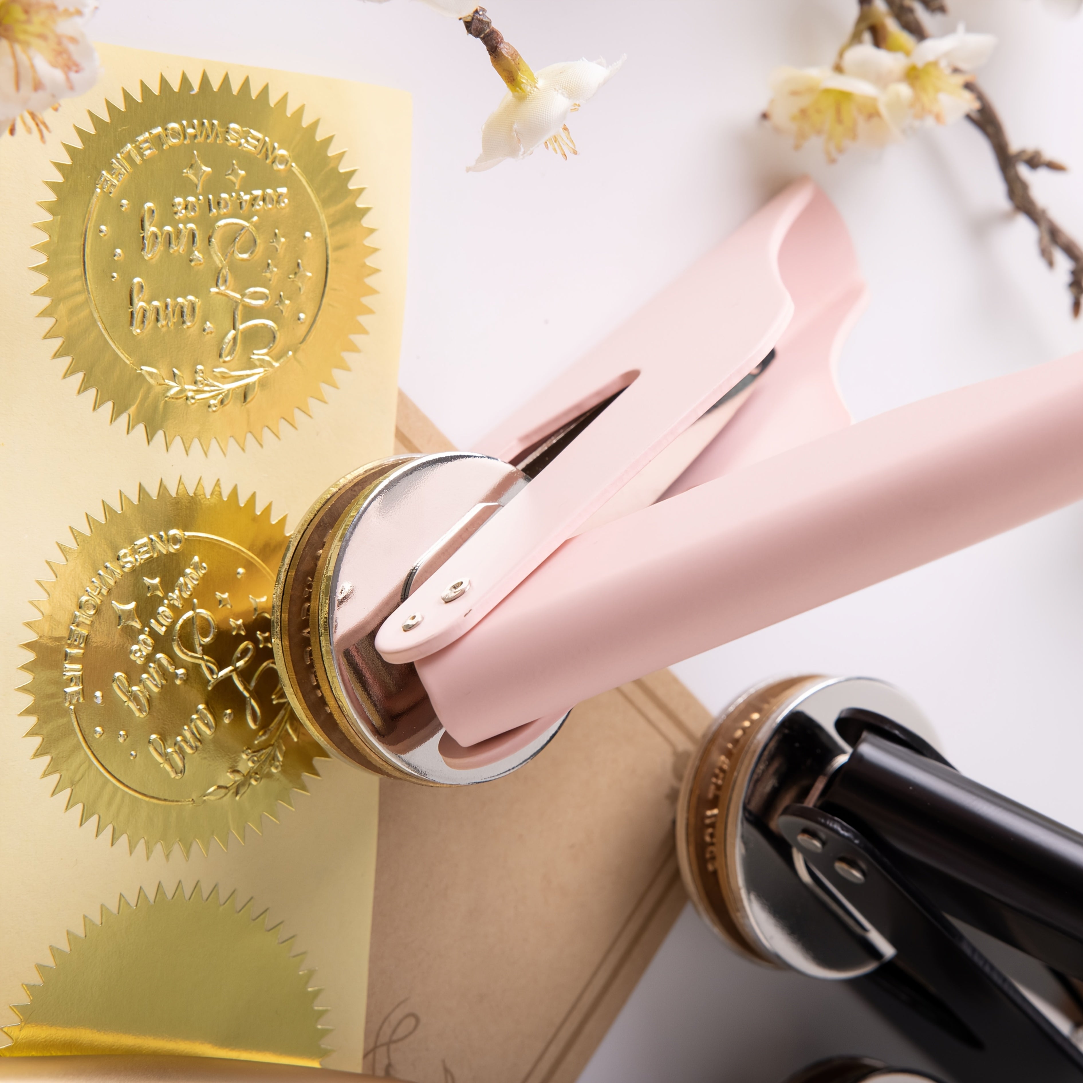 Custom Embossed Stainless Steel Stamp - Personalize Wedding Invitations, Books, and Crafts by Adding Your Logo and… - image 3
