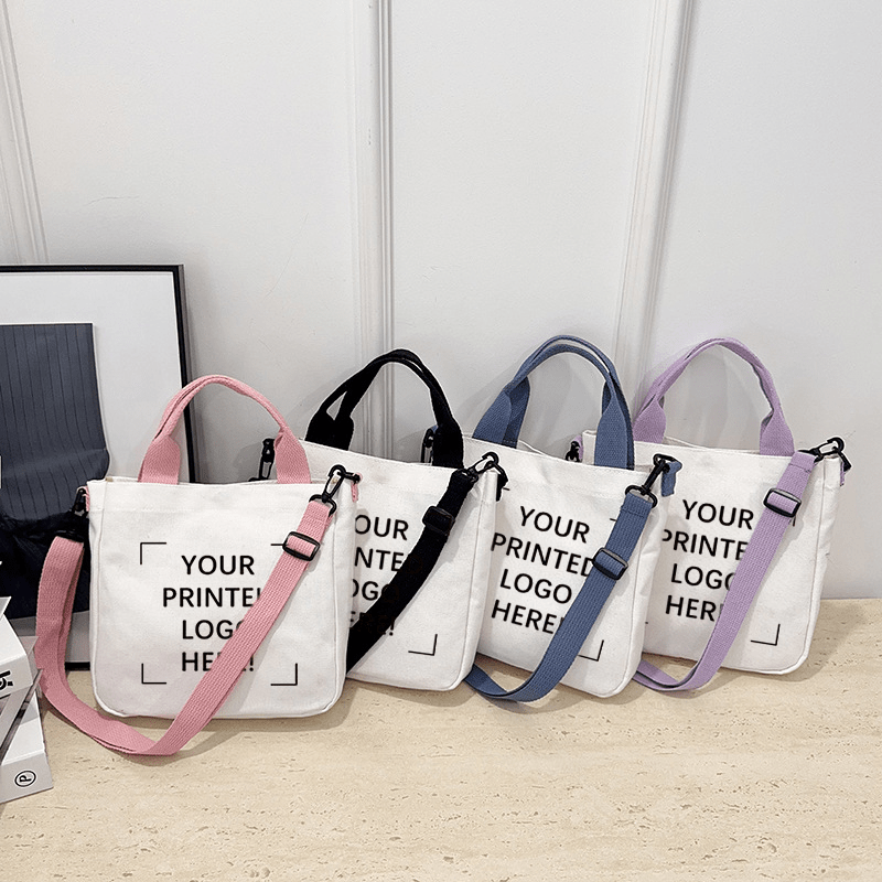 Large Capacity Custom Logo Crossbody Bag with Closure & Adjustable Strap - | Business-Ready Branded – image 1
