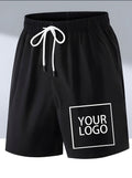 Signature Men's Casual Quick-Dry Sports Shorts with Photo and Logo Pattern, – Custom – image 1