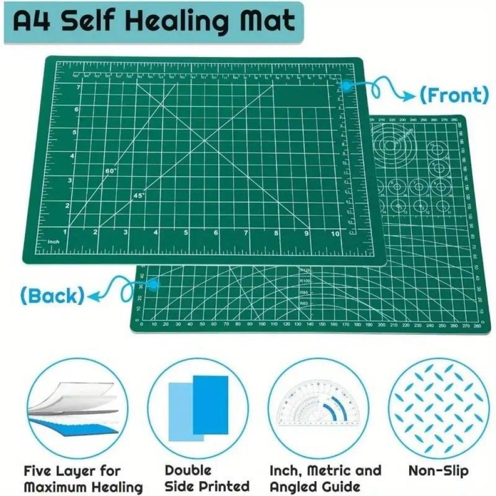 Green A4 vinyl cutting board — product image 4