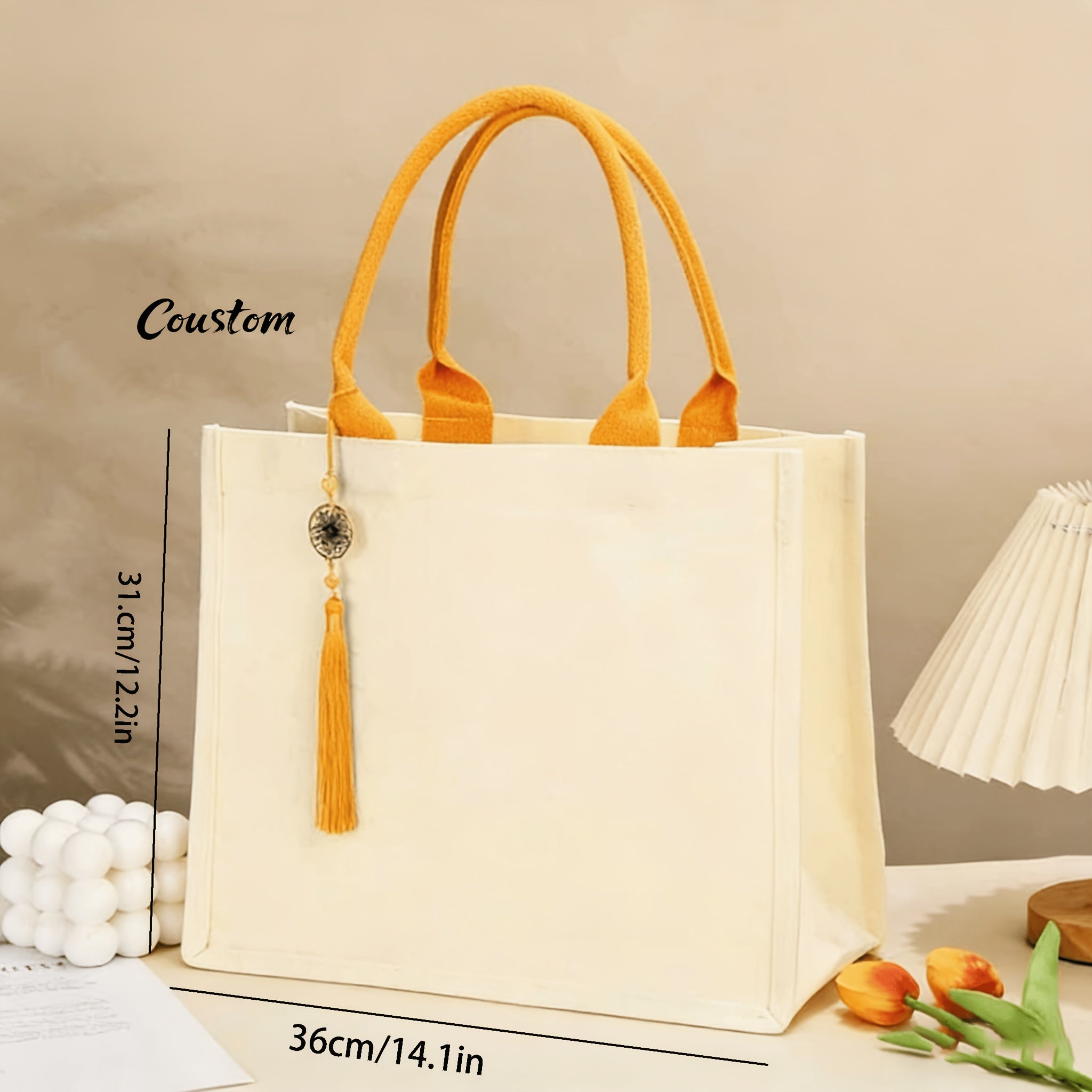 Design-Your-Own Custom Logo 3D Canvas Tote Bag for School Promotion, Laminated Canvas Bag – Branded – image 4