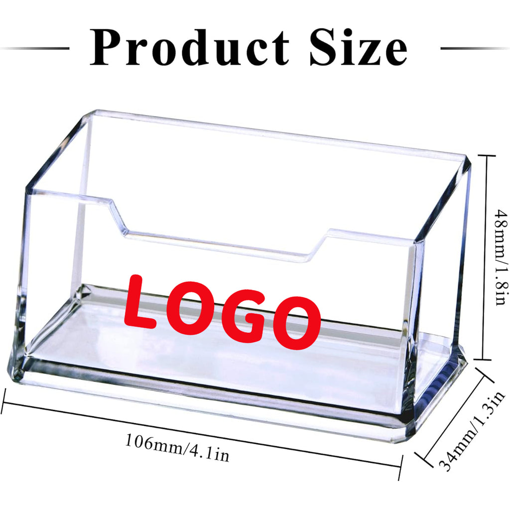 Personalized acrylic card holder alternate view