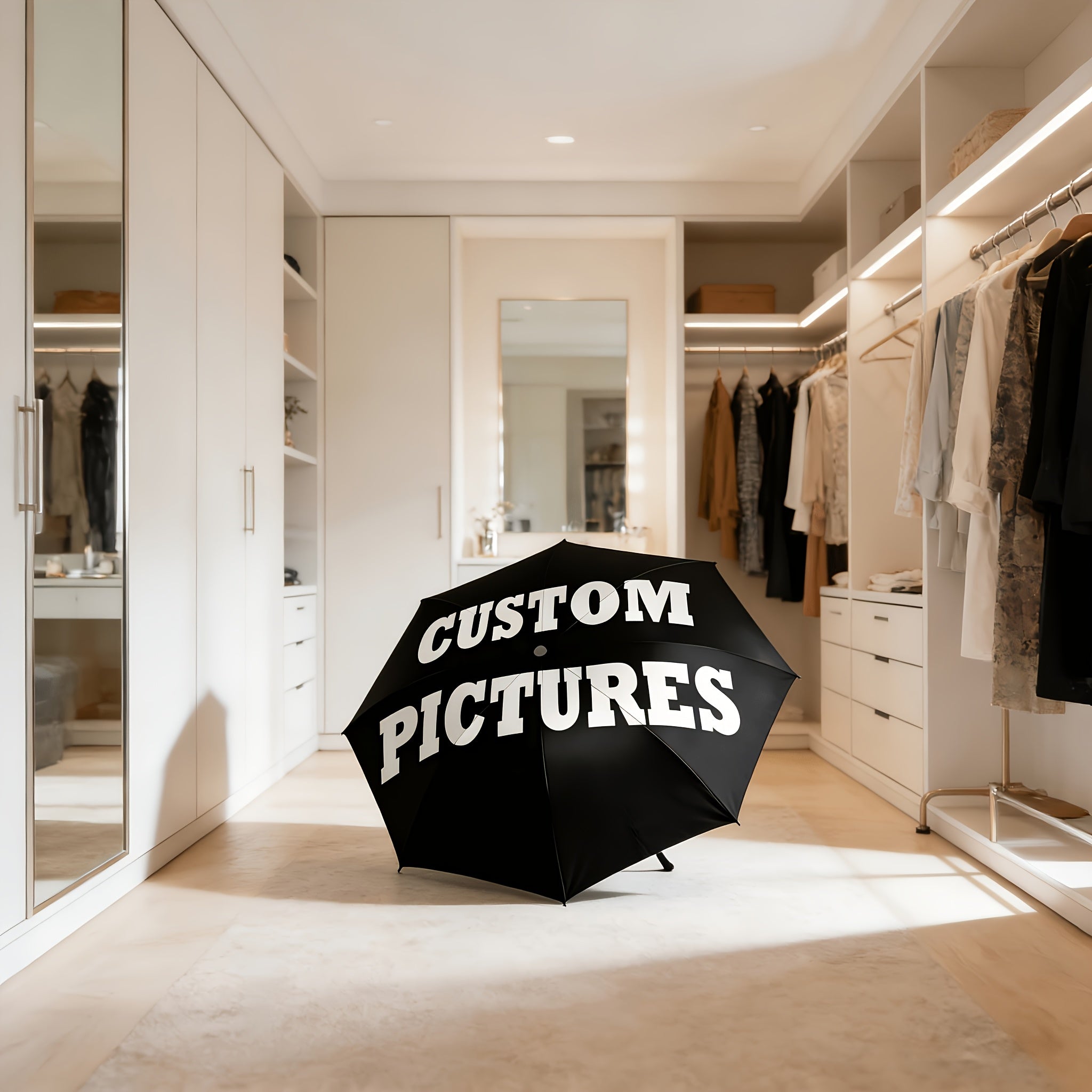 Signature DIY Custom Photo & Text Umbrella, Auto Open & Close, 8-Rib Reinforced Frame, – Event – image 4