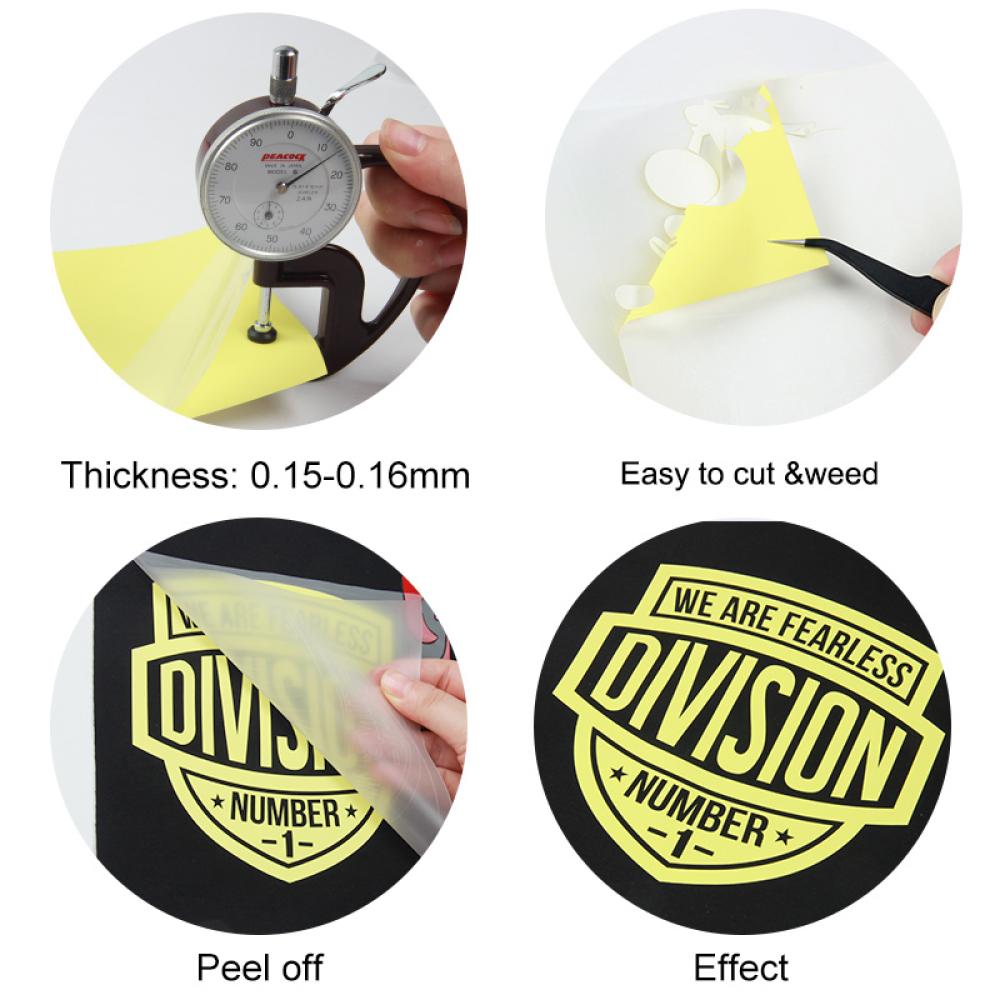 Fluorescent green glow-in-the-dark heat-transfer vinyl — product image 6