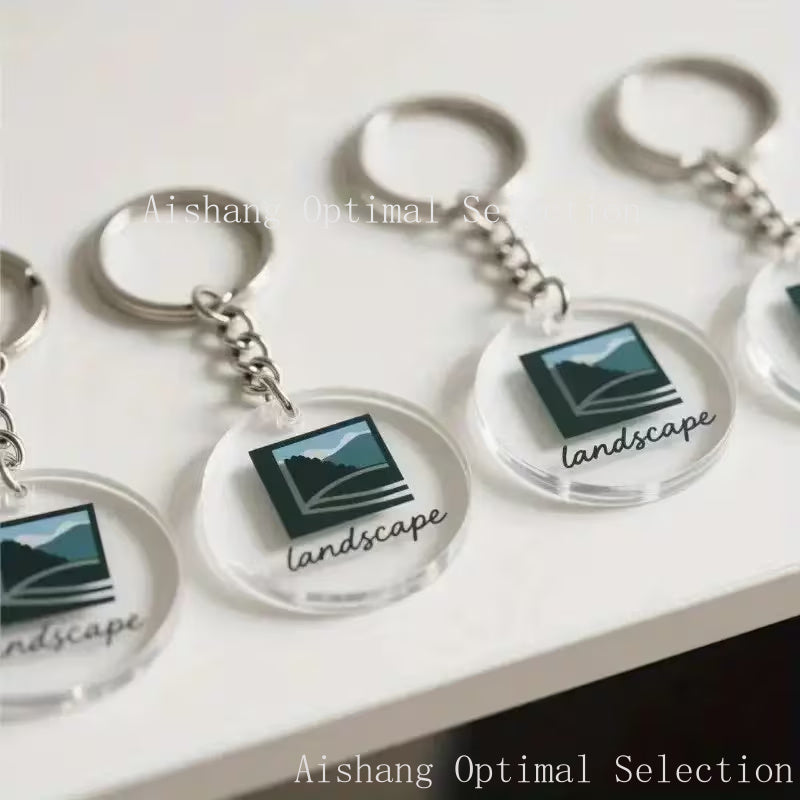 Logo-Ready Custom Keychain – Gift for Her/Him, Custom Acrylic Keychain, Single-Sided HD – image 2