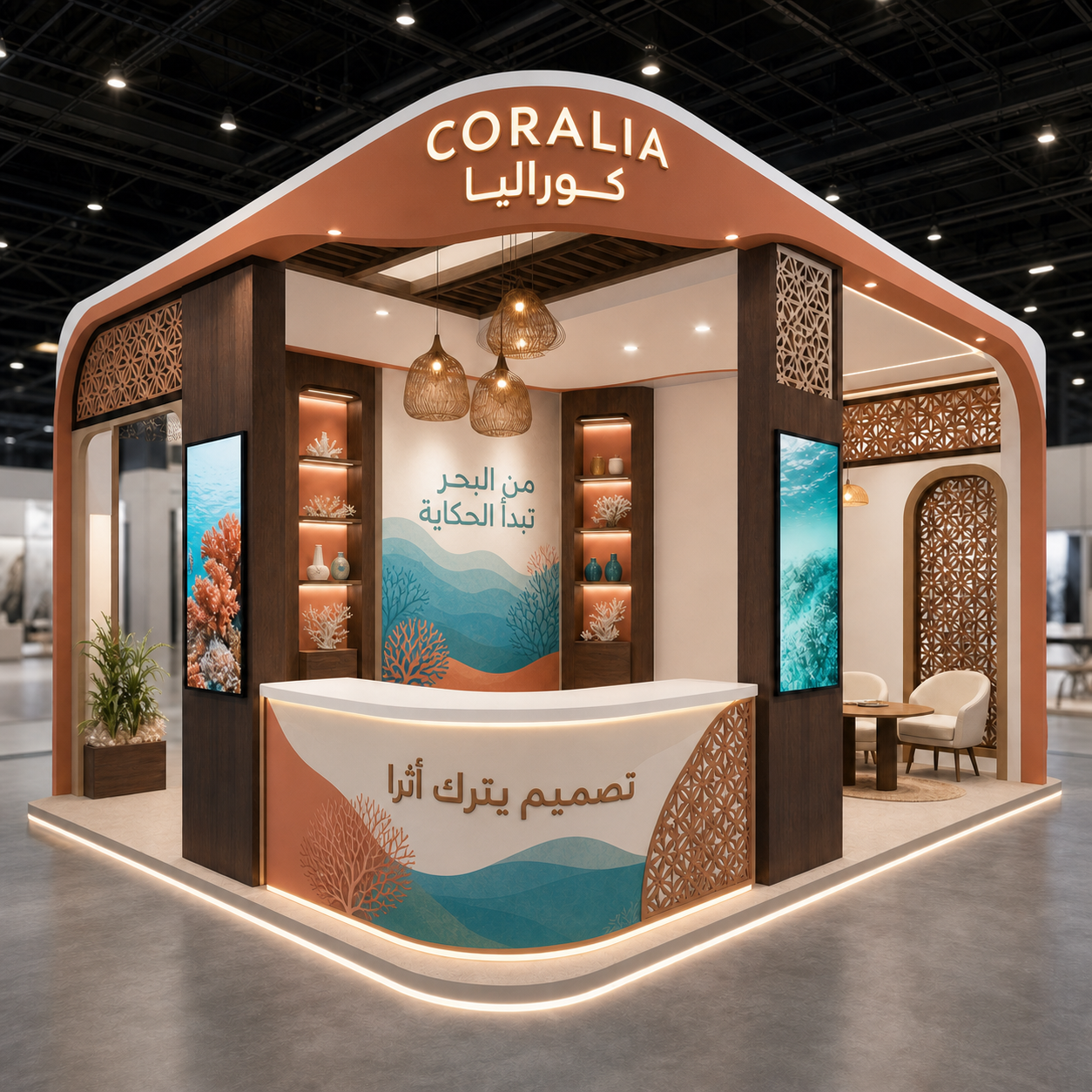 CORALIA 4×4 Hijazi and Red Sea exhibition booth