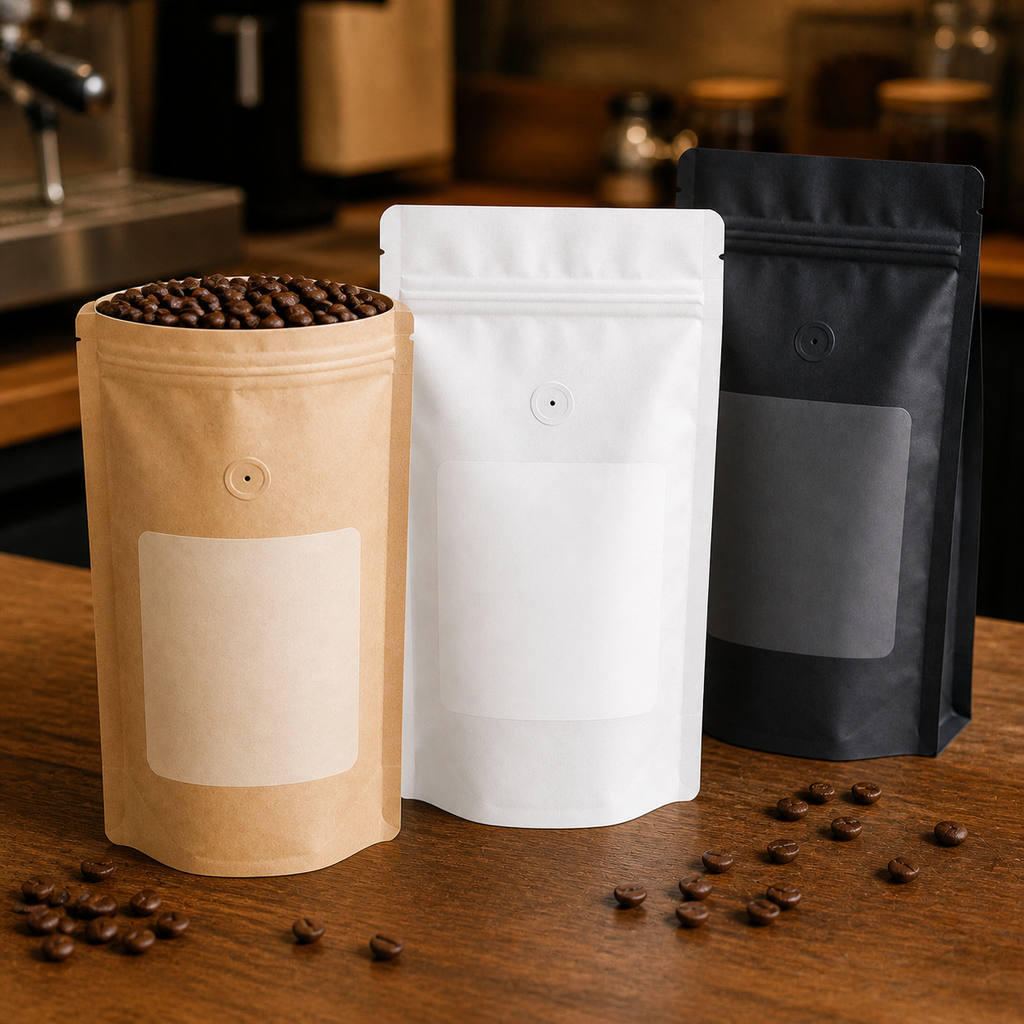Custom Coffee Bags — realistic use view
