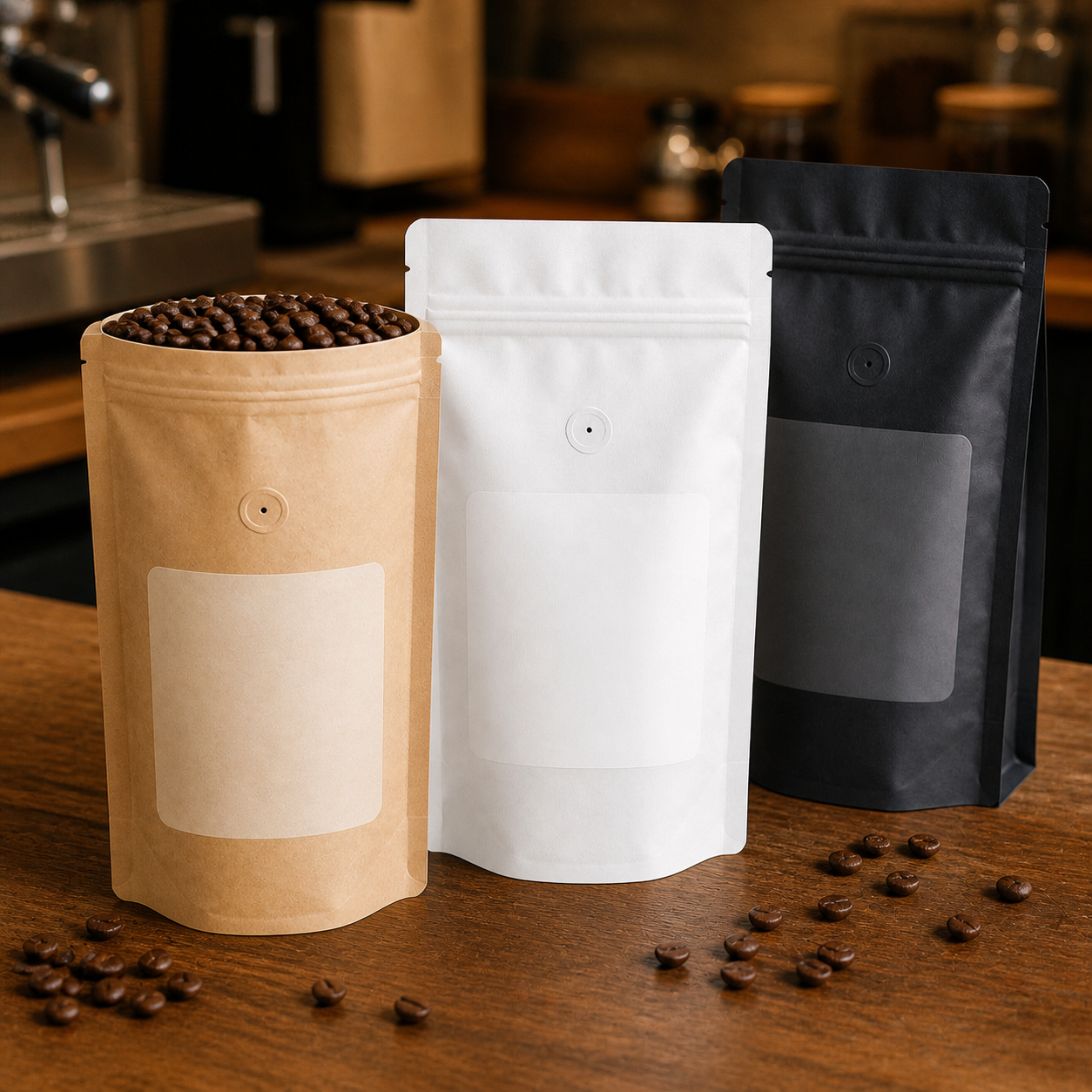 Custom Coffee Bags — realistic use view