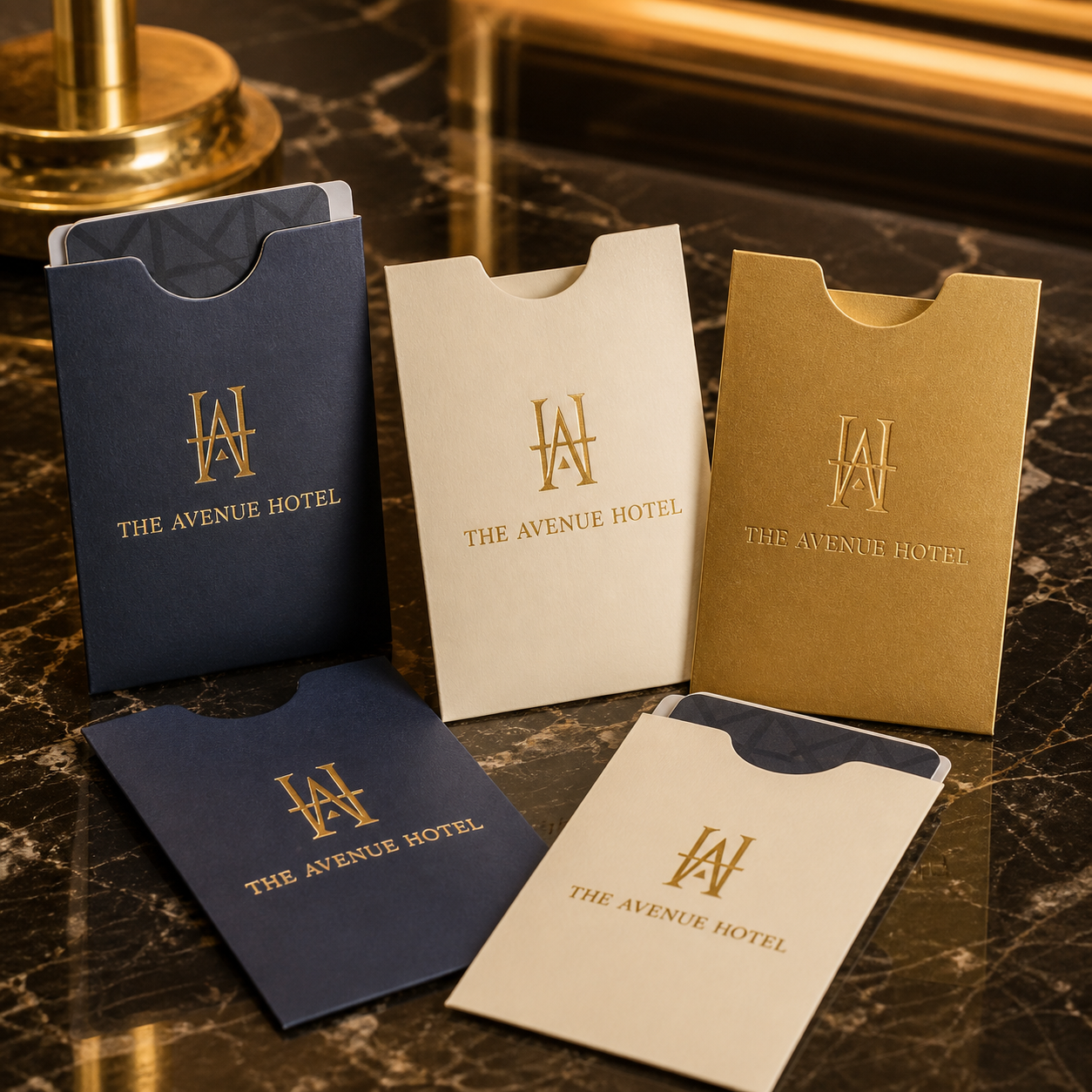 Custom Hotel Key Card Sleeves — THE AVENUE HOTEL: STAY REMARKABLE