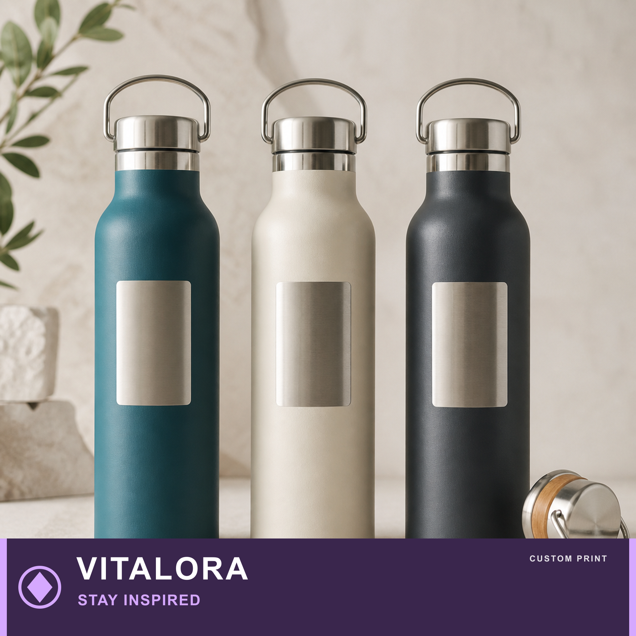 Custom Insulated Bottles with Logo — VITALORA: STAY INSPIRED
