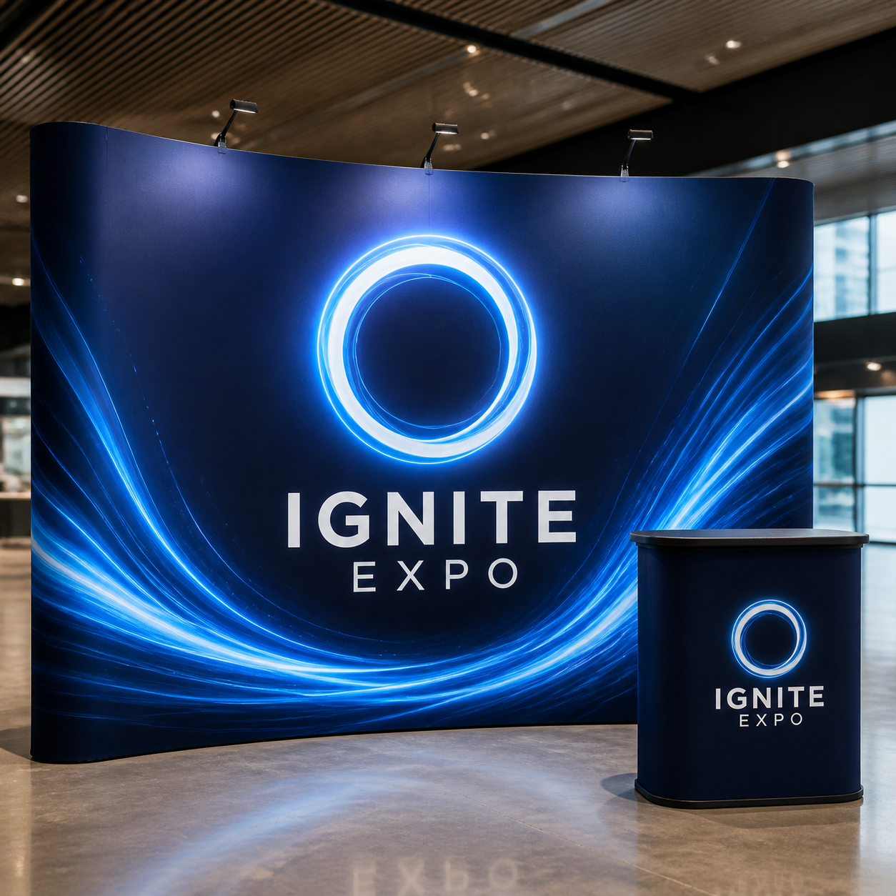 Custom Printed Pop-Up Display Walls — IGNITE EXPO: STEP INTO MORE