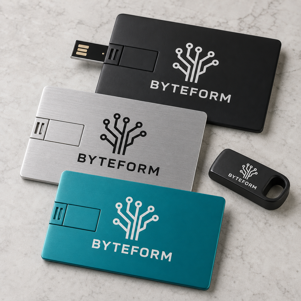 Custom USB Card Drives & Flash Drives — BYTEFORM: MAKE IT COUNT