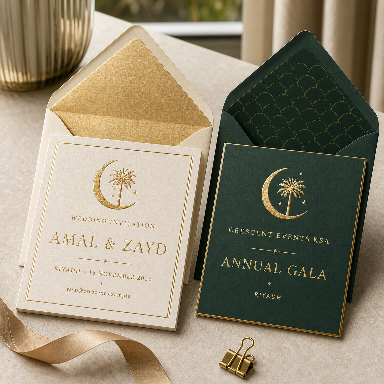 صورة لمنتج دعوات زفاف وشركات مخصصة من Madar Print