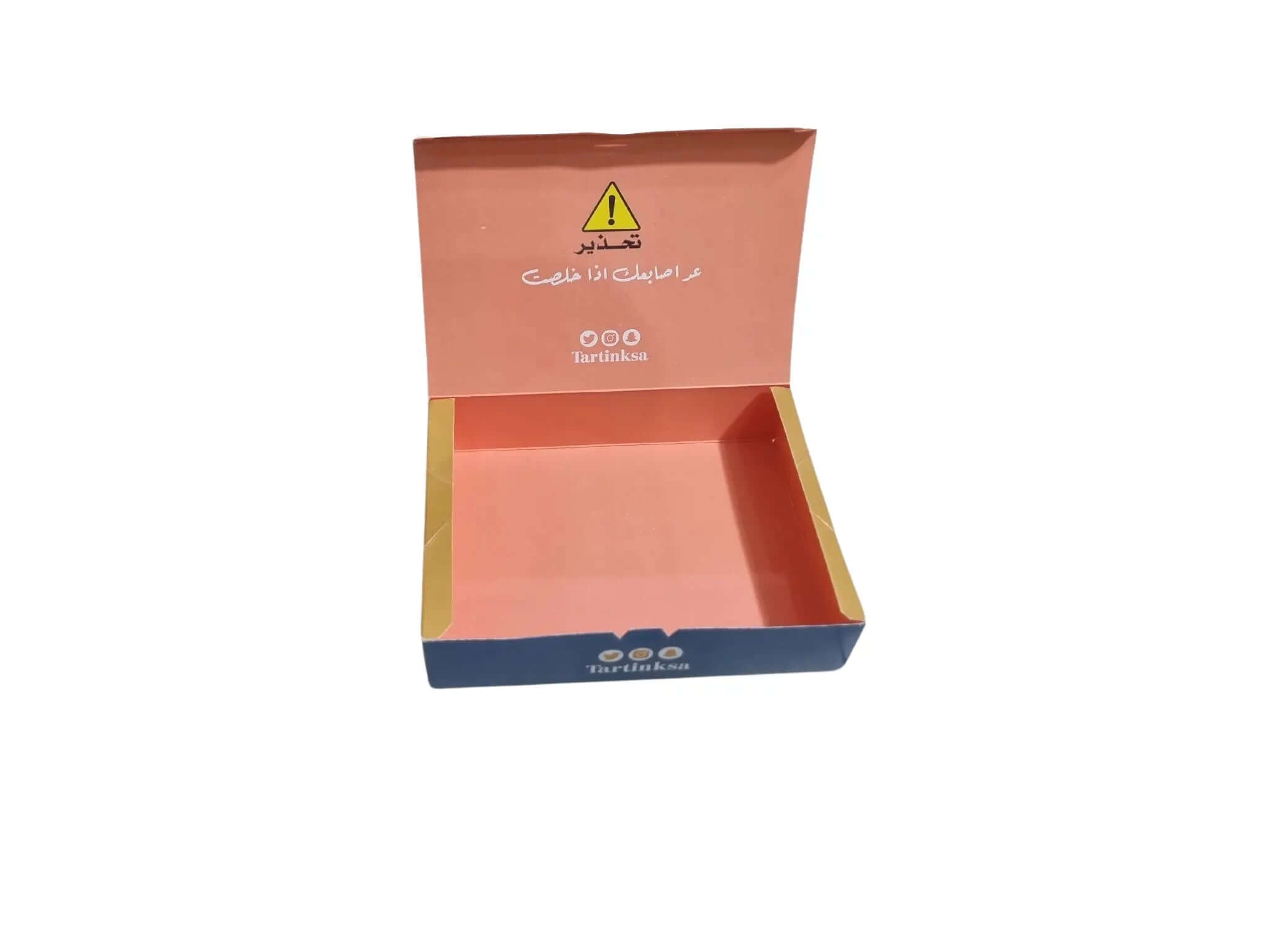 بوكس شوكولاتة كوكيز دونات معمول
علبة للمخبوزات
طباعة بشعار العميل
الأبعاد 21×15×6 سم
طباعة داخلية وخارجية
سولوفان داخلي وخارجي