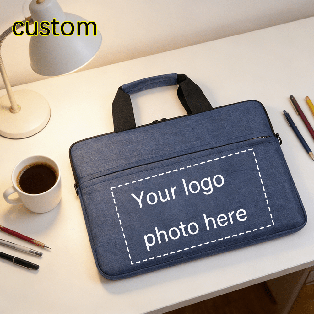 Custom Name/Text Laptop Briefcase | Adjustable Comfortable Shoulder Strap, | Made-to-Order Tech – image 2