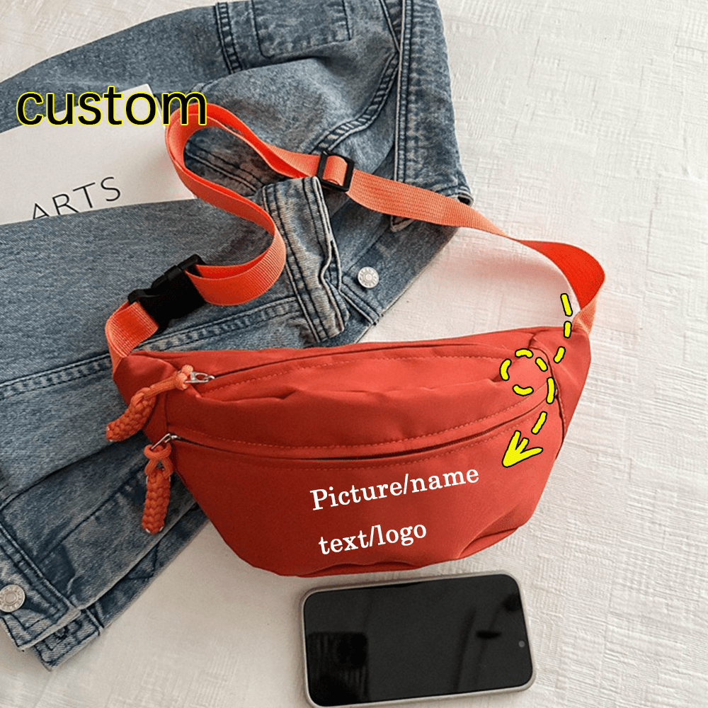 Crossbody Bag-A Waist Bag That Allows for Text/Images/Logos - Lightweight And | Photo-Printed Branded – image 1