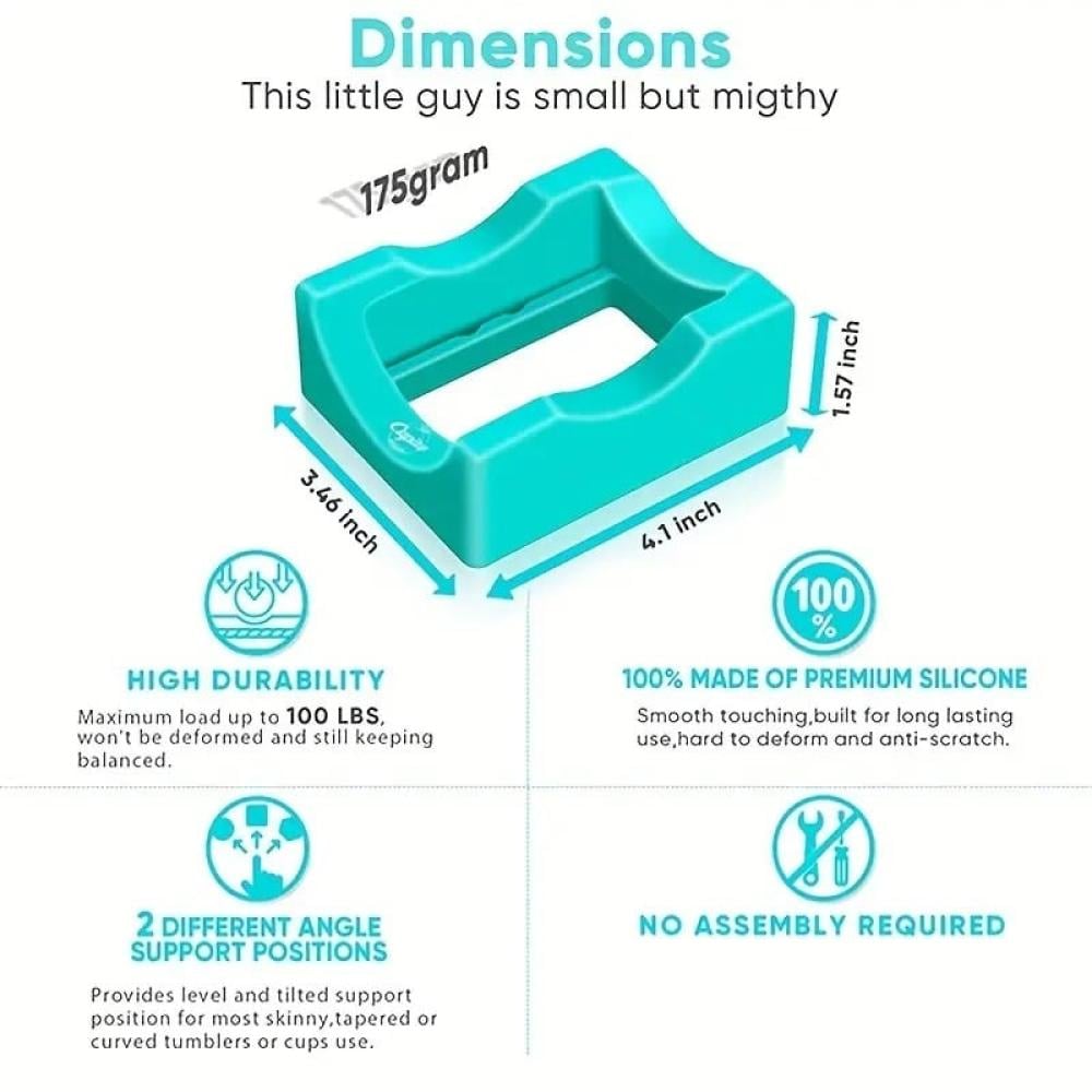 Mint silicone cup holder — product image 3