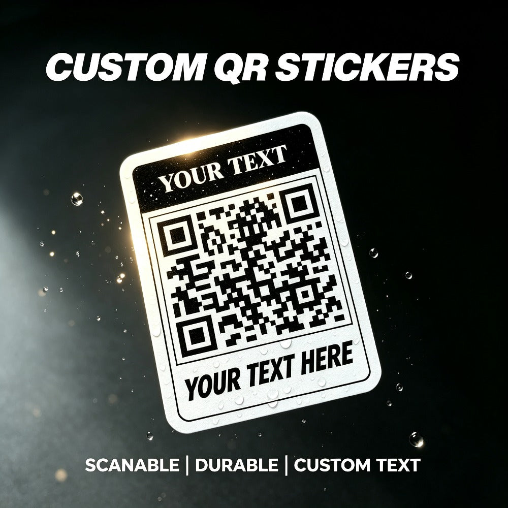 Custom-Printed Packaging & Label – First Edition Custom QR Code Sticker (Upload Your QR Code and Text) – image 4