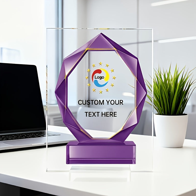 Custom Acrylic Trophy Suitable for Awards, Corporate Events & Competitions - | Photo-Printed Corporate – image 4