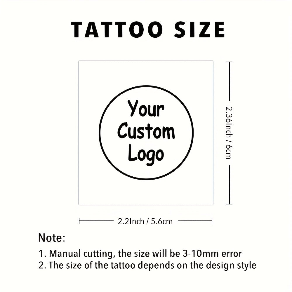 Custom-Printed Temporary Tattoo with Custom Logo or Design - image 3