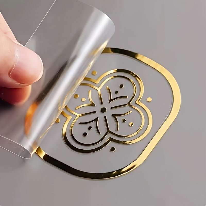 Custom Size 3D Golden Foil Crystal Transfer Stickers, Logo Photo Text, Glossy | Photo-Printed Event – image 3