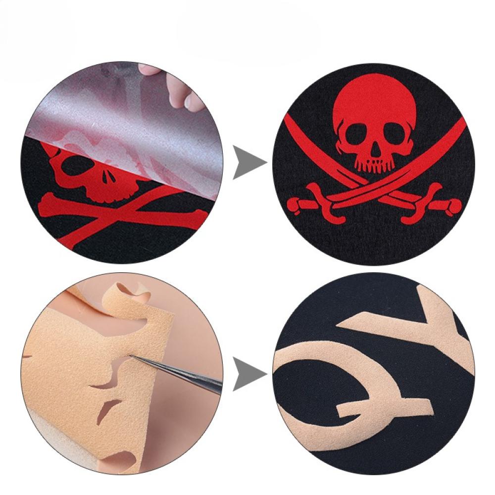 heat-transfer vinyl black velvet fabric — product image 8