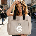 Brand-Forward GYTECK Tote Bag with Name//Text - Oxford Cloth Zipper Closure – Business – image 1