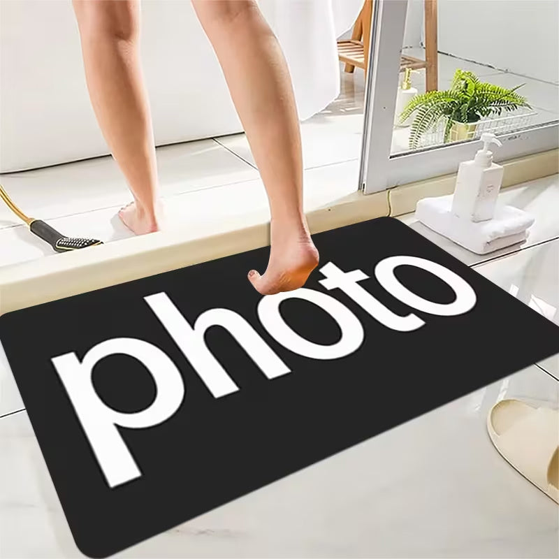 Logo floor rug for commercial entrance