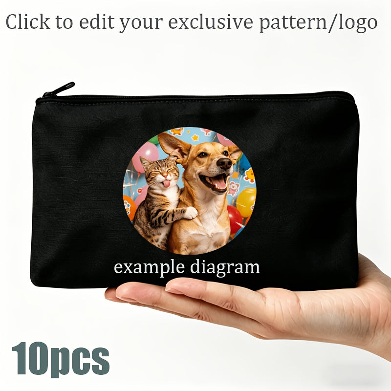 Corporate Custom s Photo/Logo White Zipper Toiletry Bags - Heavy-Duty – Client – image 3