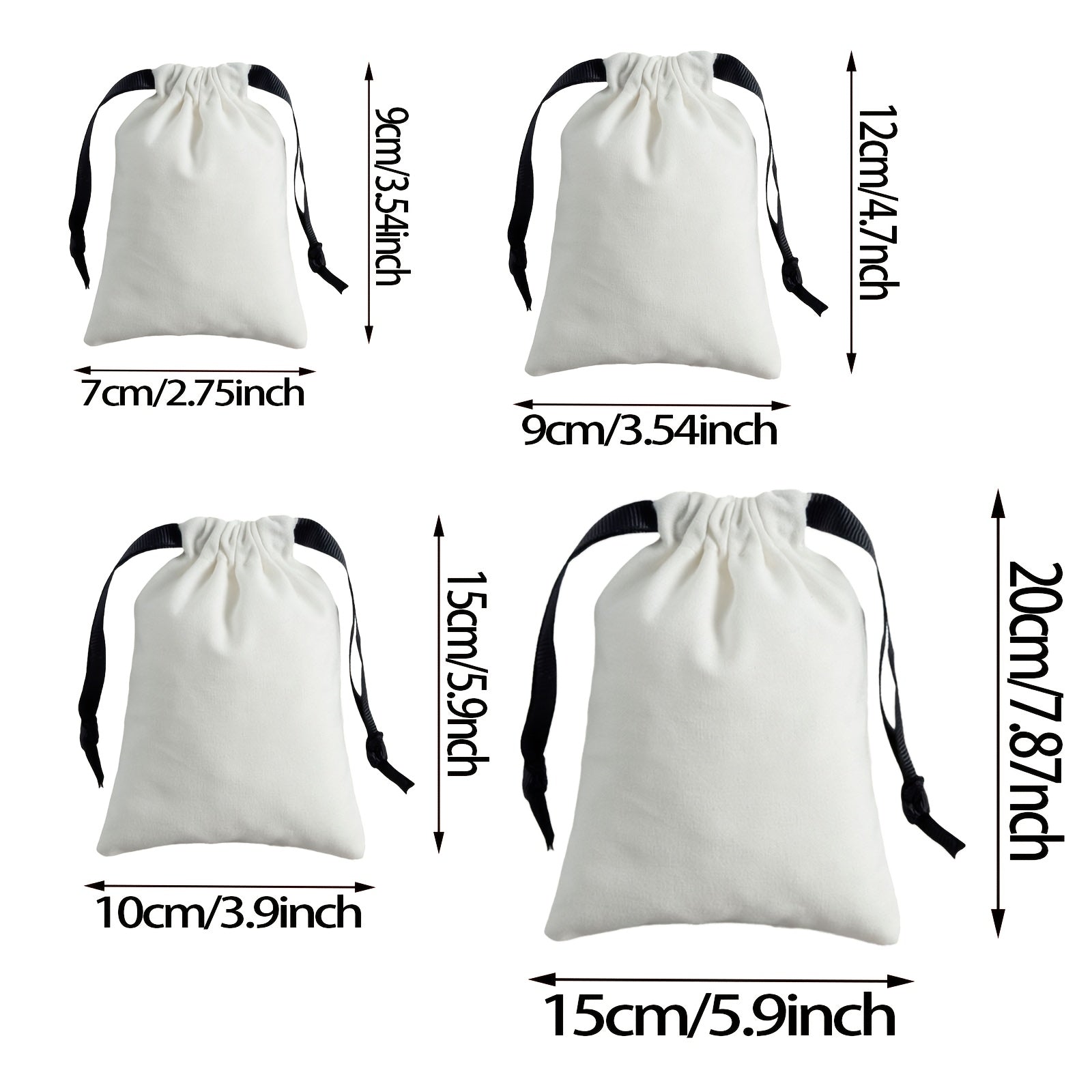 Design-Your-Own Gift for Her/Him 8-Pack Custom Logo Drawstring Bags. Photo, Text, Or Logo – Team – image 2