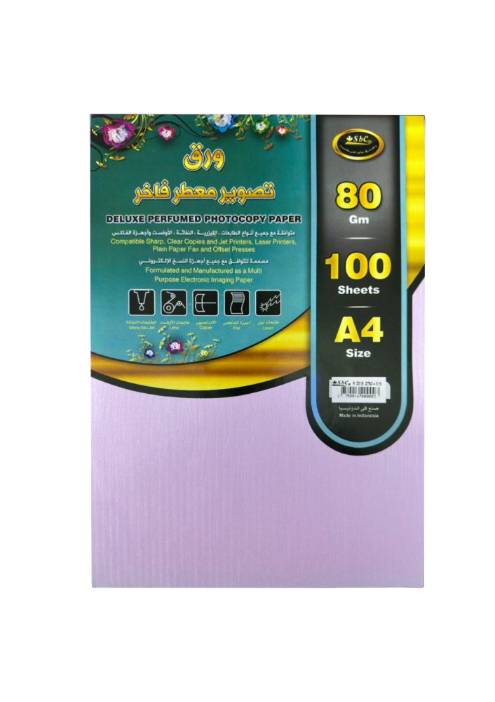 Luxury scented mauve copy paper, 80 grams, 100 sheets — product image 1