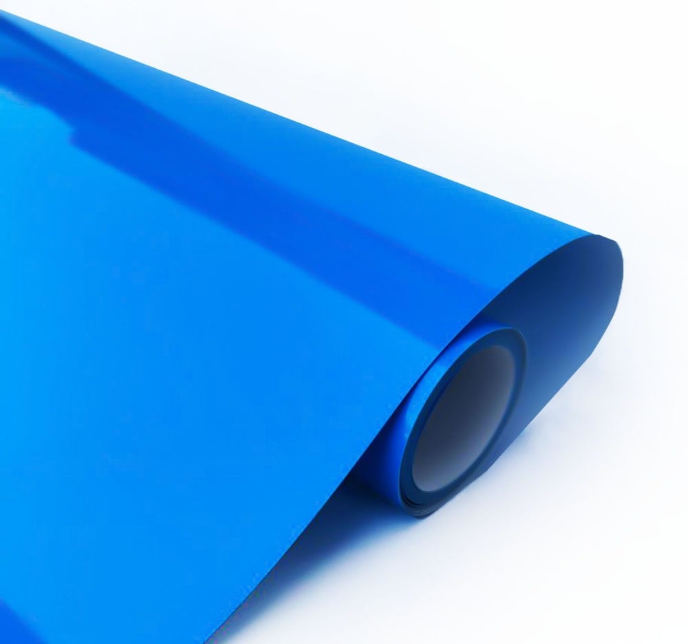 heat-transfer vinyl fabric, cyan PU — product image 1