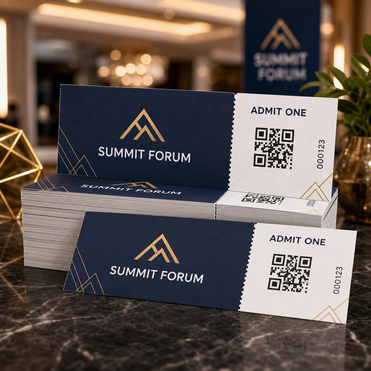 Custom Numbered & QR Event Tickets