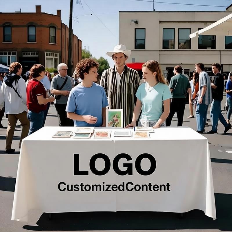 Signature Custom Party Tablecloth, 6 Sizes Available, Outdoor Tablecloth for Garden – Custom – image 1