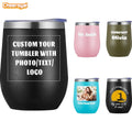 -12oz Stainless Steel Coffee Cup - Custom Insulated Coffee Tumbler, Outdoor | Promotional Tumbler & – image 1