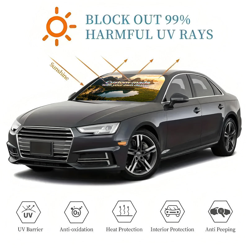 Logo-Ready Specialized Promotional Product – 1pcs Car Sun Visor with Text/Logo/Graphic Printing - Front – image 4