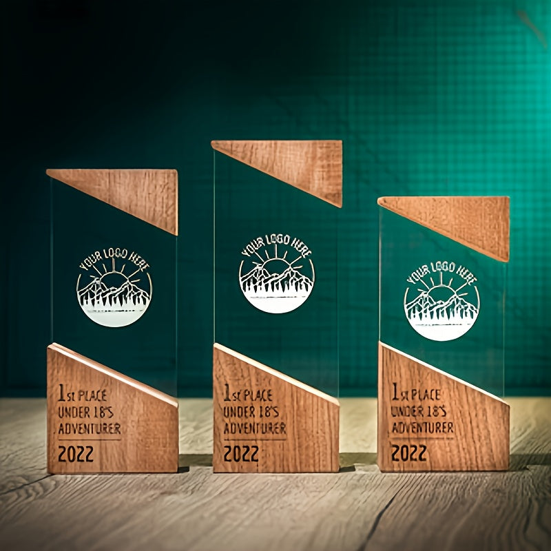 Logo-Ready Corporate Award – Custom Trophy Suitable for, Sports Awards - Name/Text &, Lightweight – image 4