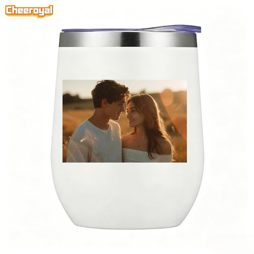 -12oz Stainless Steel Coffee Cup - Custom Insulated Coffee Tumbler, Outdoor | Promotional Tumbler & – image 2