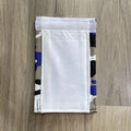 Steering wheel handle in white velvet with plain army leather edges — product image 1