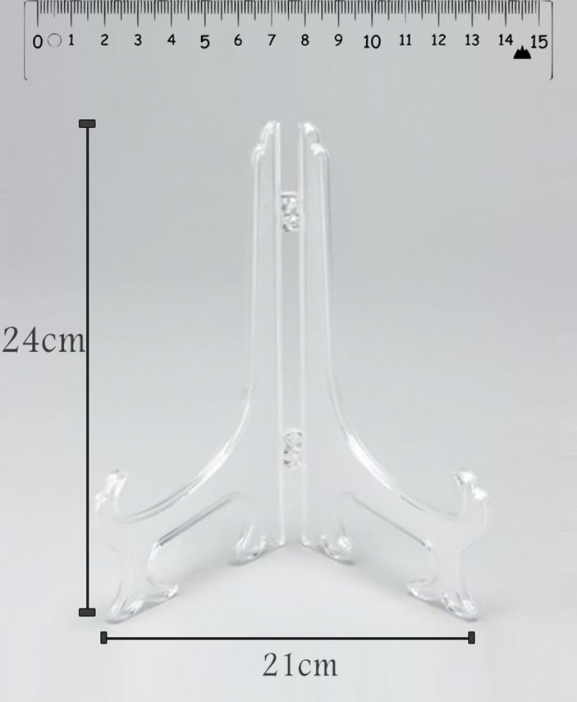 Transparent plastic stand, size 24 cm — product image 1