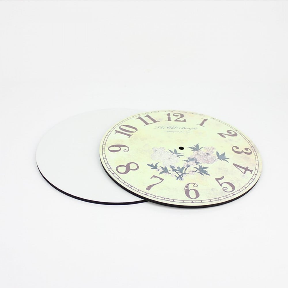 Wooden wall clock, circle, 20 cm, sublimation — product image 4