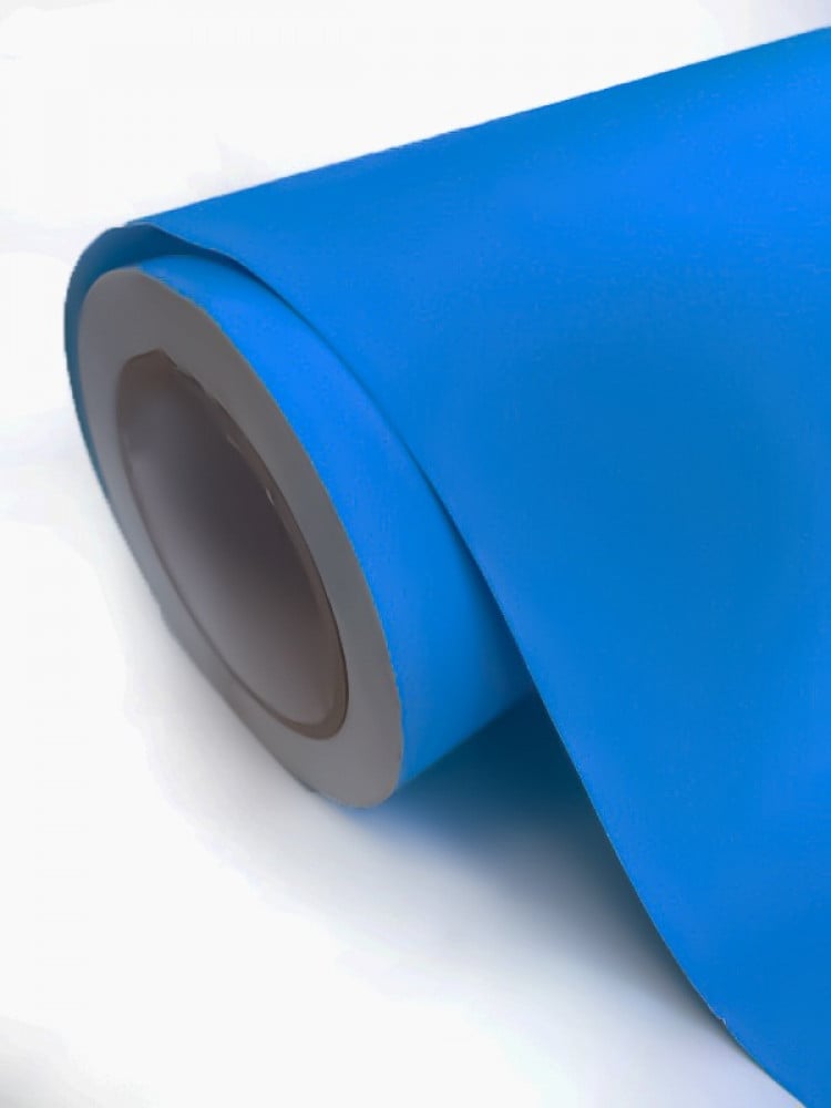 Matte cyan adhesive vinyl, 100*30 cm — product image 1