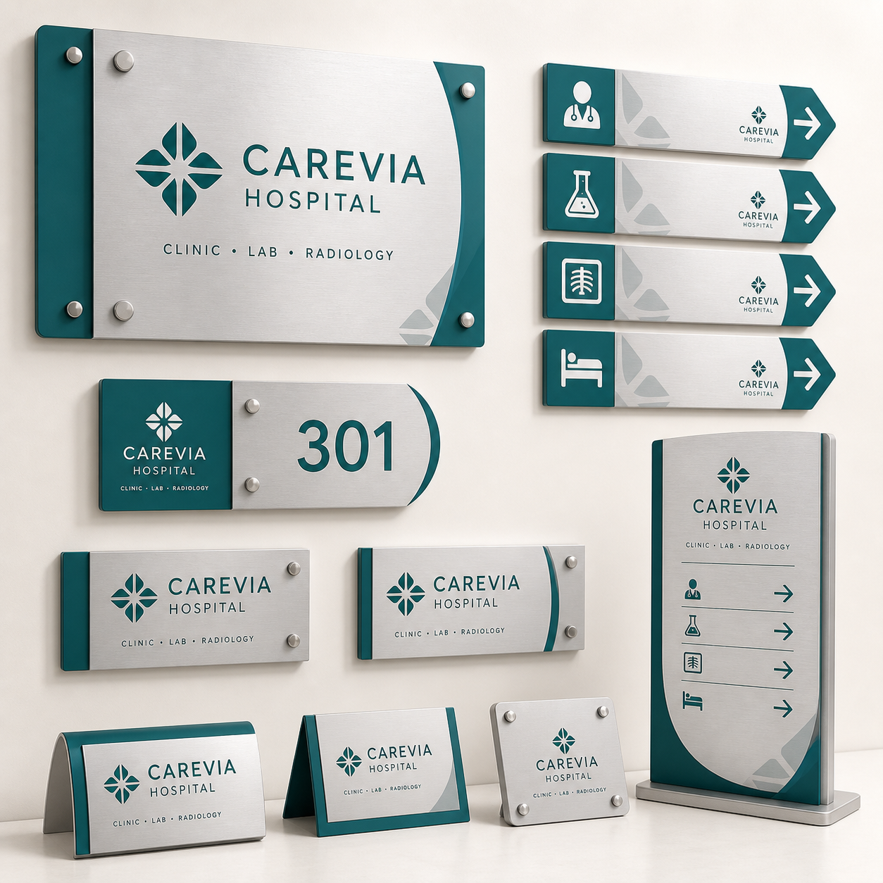 Custom Indoor Hospital Wayfinding & Room Signs