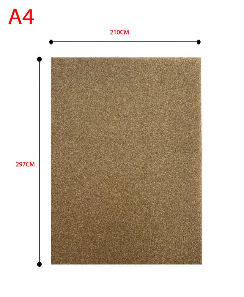 A4 gold glitter surface sticker — product image 1