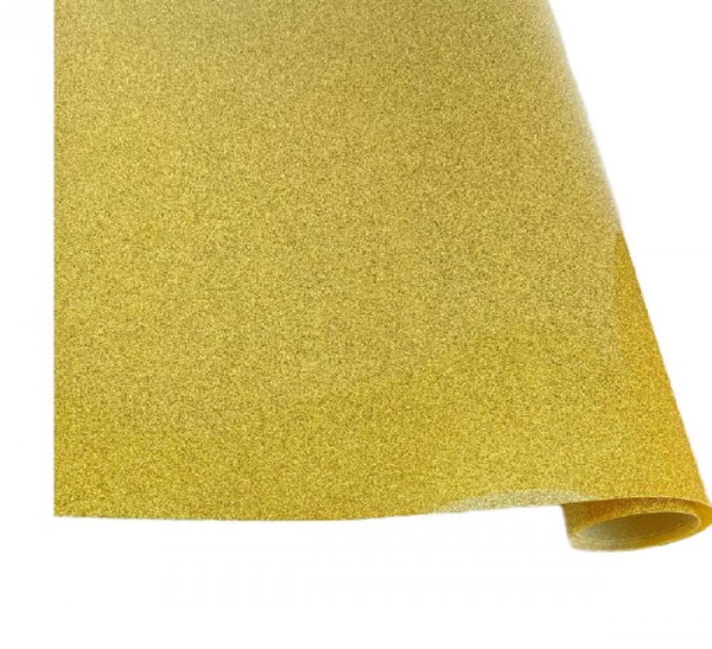 heat-transfer vinyl, gold glitter fabric — product image 2