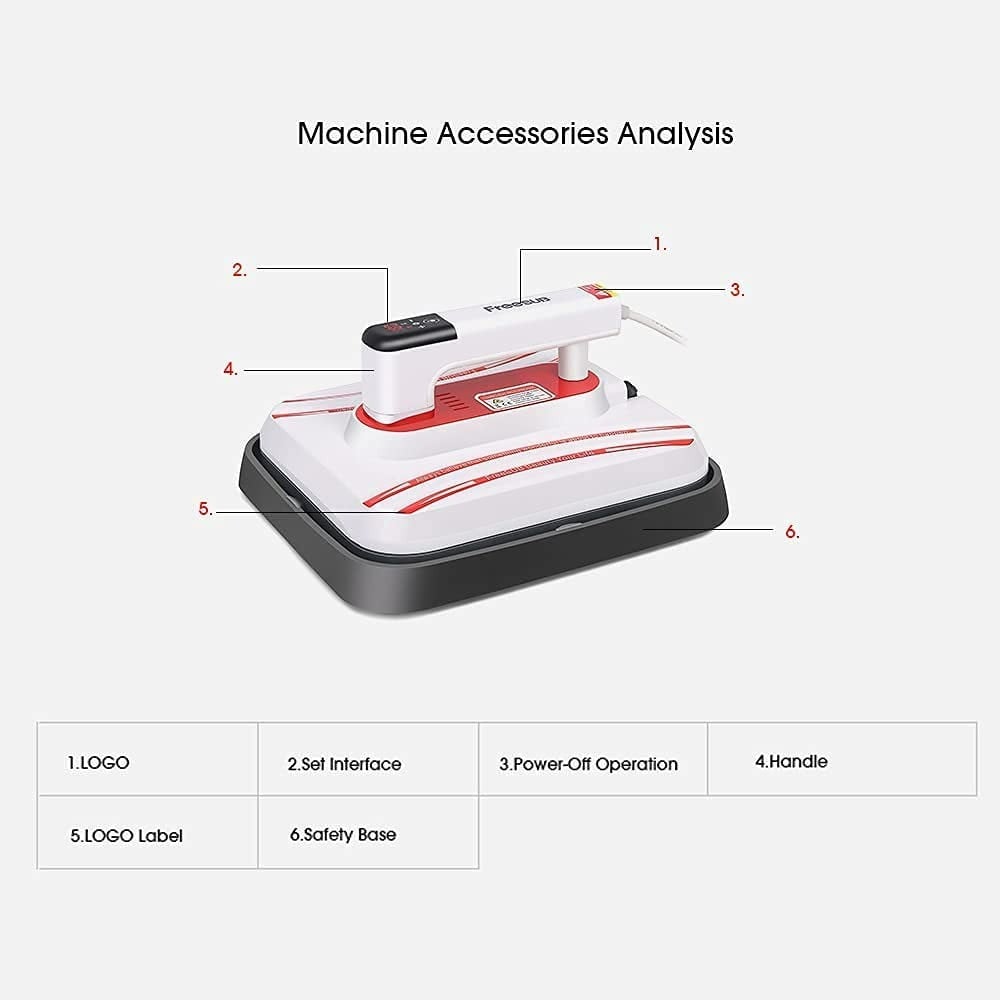 Portable manual heat press 30.5cm*25.5cm — product image 2