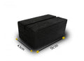 Wooden stand for acrylic panels, 9 cm, black — product image 1