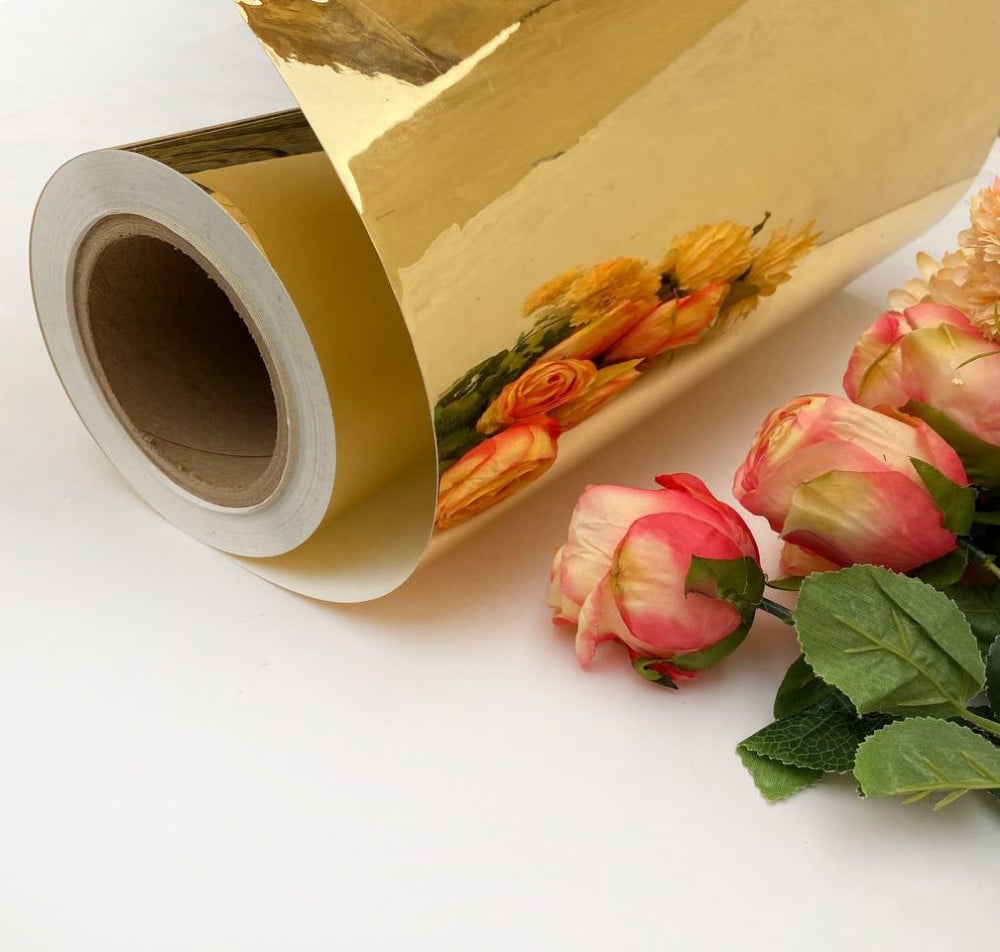 Vinyl gold mirror surfaces, 38*100 cm — product image 1